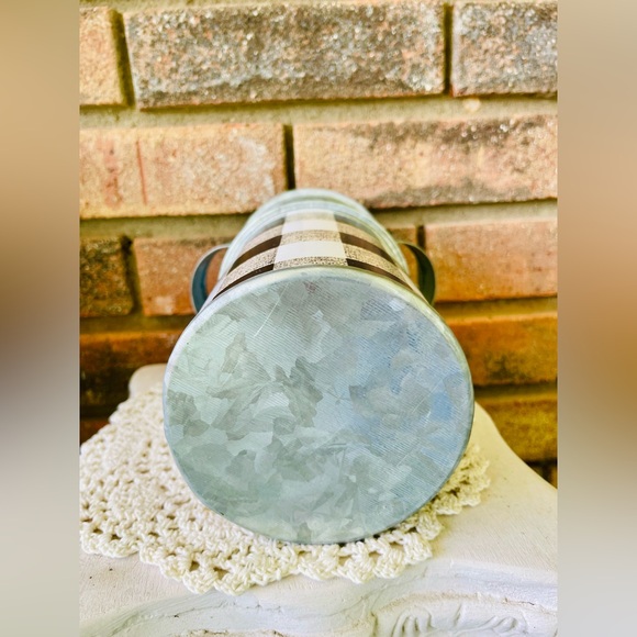 *Black & White Buffalo Check Milk Can, Small 8” - Picture 5 of 13